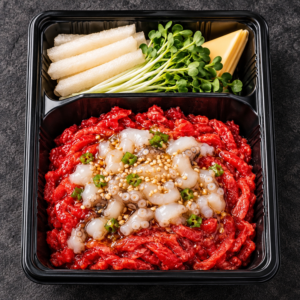 타코와사비육회